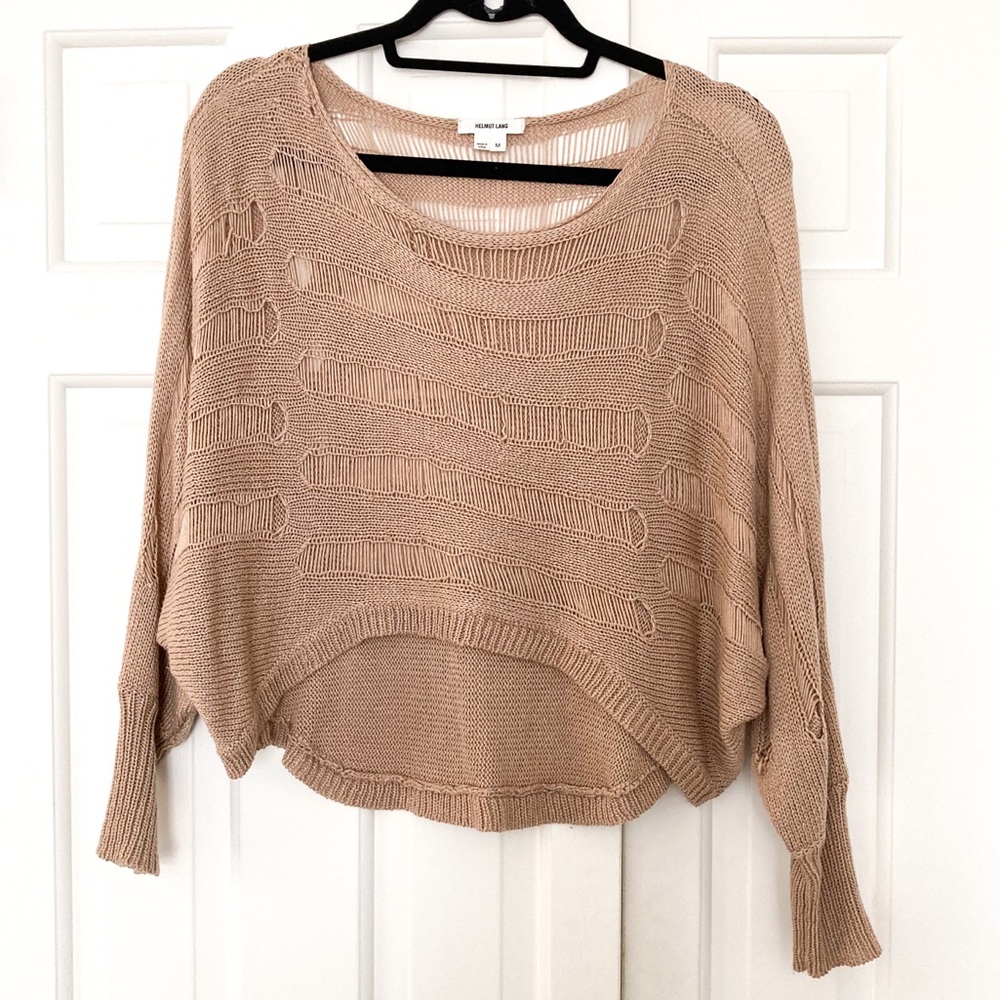 Helmut Lang distressed sweater